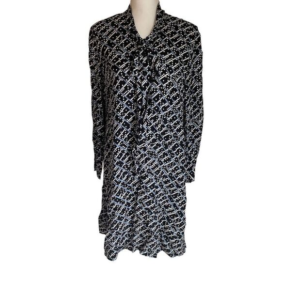 L. K. Bennett Domino Lotte Silk Dress Size US 6 - Picture 4 of 9